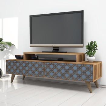 TV Stand City - Walnut, Chalcedony Walnut
Chalcedony