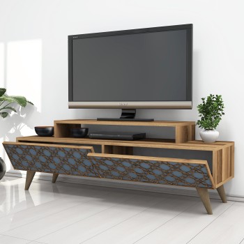 TV Stand City - Walnut, Chalcedony Walnut
Chalcedony