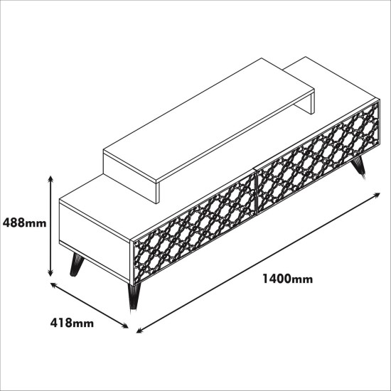 TV Stand City - Walnut, Chalcedony Walnut
Chalcedony TV Stand City - Walnut, Chalcedony Walnut
Chalcedony