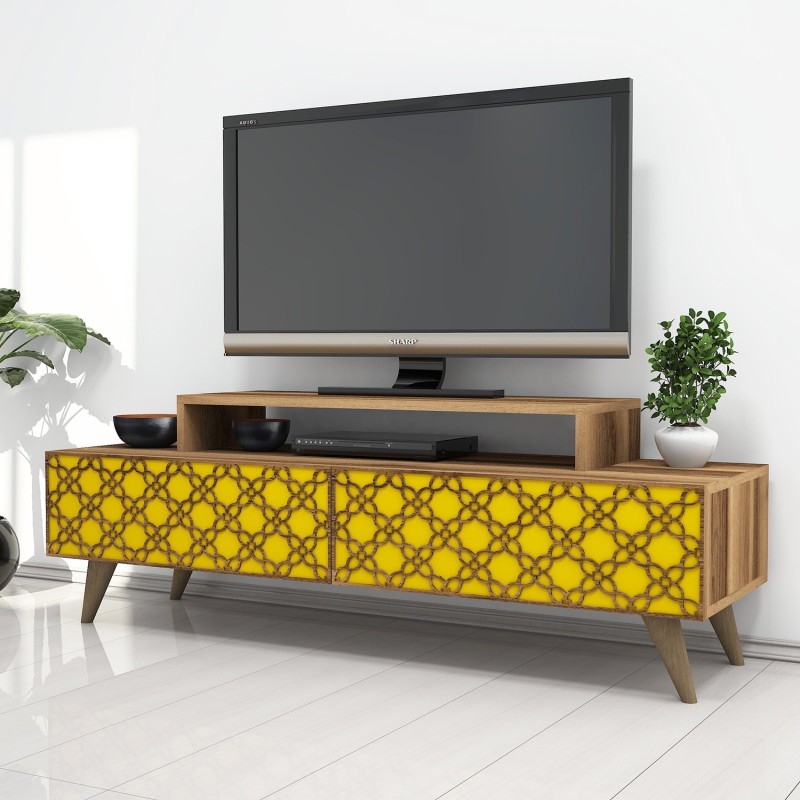 TV Stand City - Walnut, Yellow Walnut
Yellow
