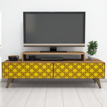 TV Stand City - Walnut, Yellow Walnut
Yellow