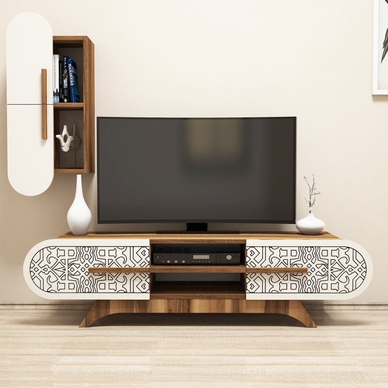 TV Unit Defne - Walnut, Cream Walnut
Cream