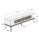 TV Stand Ekol - White White TV Stand Ekol - White White