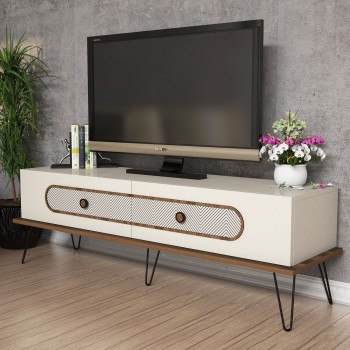 TV Stand Ekol - Cream Cream