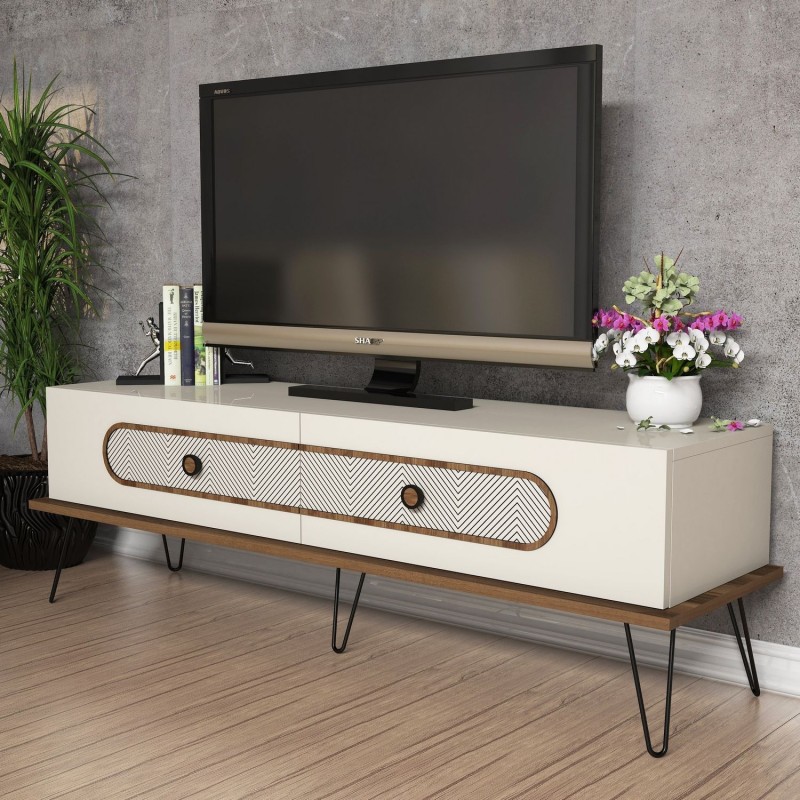 TV Stand Ekol - Cream Cream