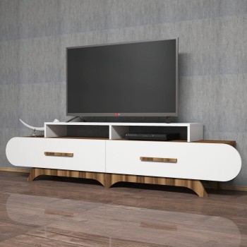 TV Stand Flora - Walnut, White Walnut
White