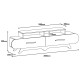 TV Stand Flora - Walnut, Cream Walnut
Cream