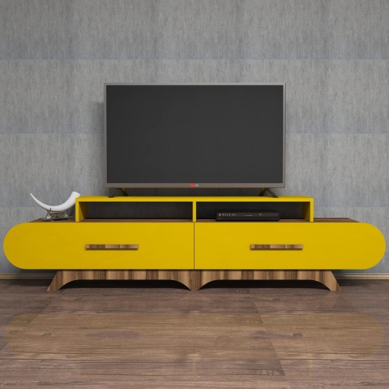TV Stand Flora - Walnut, Yellow Walnut
Yellow TV Stand Flora - Walnut, Yellow Walnut
Yellow