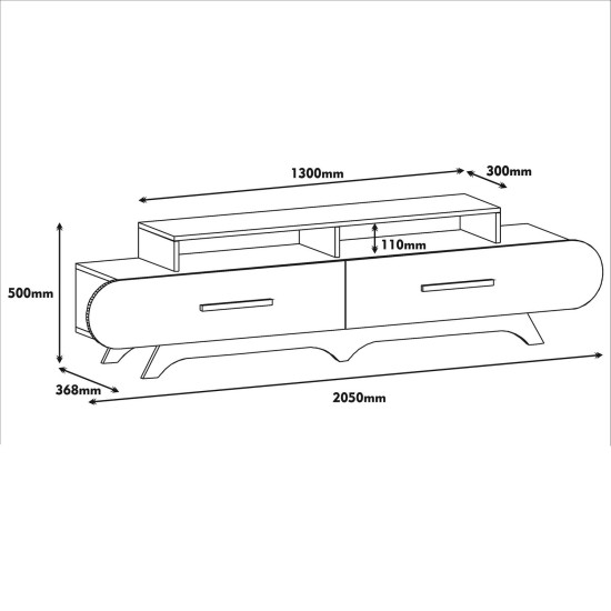 TV Stand Flora - Walnut, Yellow Walnut
Yellow TV Stand Flora - Walnut, Yellow Walnut
Yellow