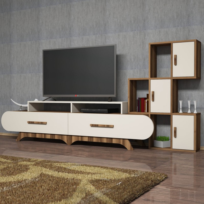 TV Unit Flora S - Walnut, Cream Walnut
Cream