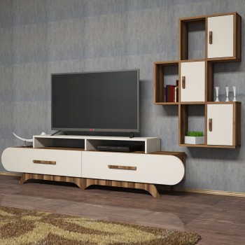 TV Unit Flora S - Walnut, Cream Walnut
Cream