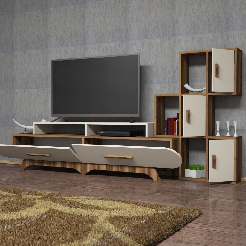 TV Unit Flora S - Walnut, Cream Walnut
Cream