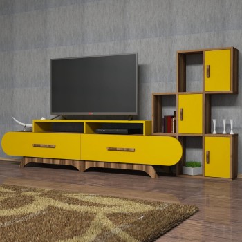 TV Unit Flora S - Walnut, Yellow Walnut
Yellow