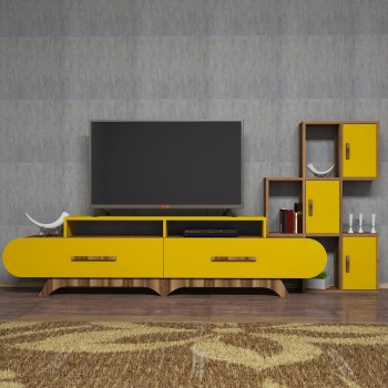 TV Unit Flora S - Walnut, Yellow Walnut
Yellow