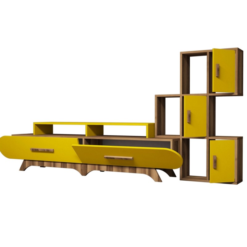 TV Unit Flora S - Walnut, Yellow Walnut
Yellow