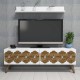 TV Unit Nisan - White White TV Unit Nisan - White White