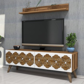 TV Unit Nisan - Walnut Walnut