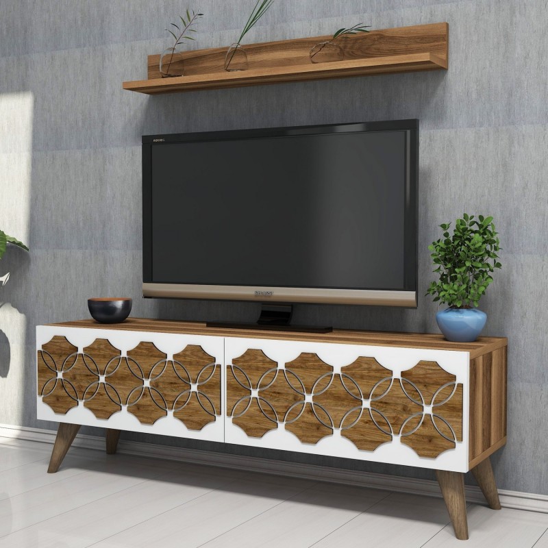 TV Unit Nisan - Walnut Walnut