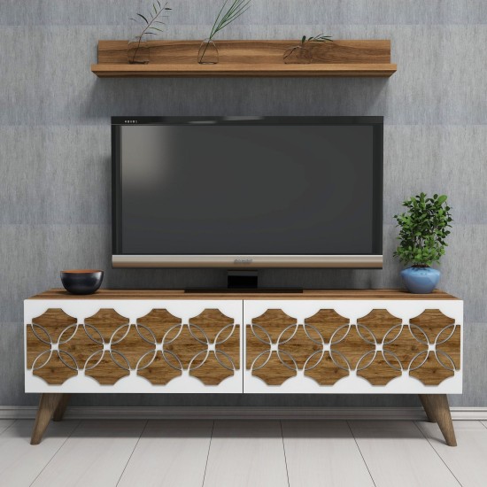 TV Unit Nisan - Walnut Walnut TV Unit Nisan - Walnut Walnut