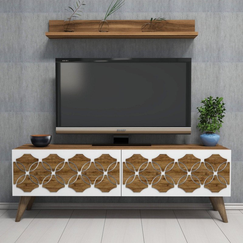 TV Unit Nisan - Walnut Walnut