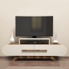 Hanah Home TV Stand Rose - Walnut, Cream Walnut
Cream