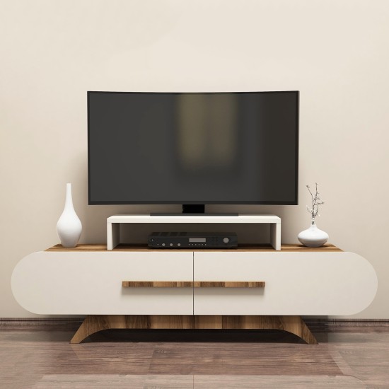 Hanah Home TV Stand Rose - Walnut, Cream Walnut
Cream