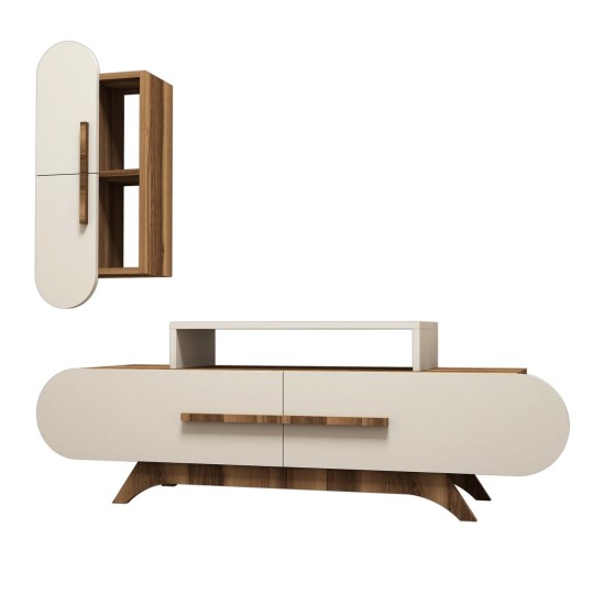 TV Unit Rose S - Walnut, Cream Walnut
Cream TV Unit Rose S - Walnut, Cream Walnut
Cream