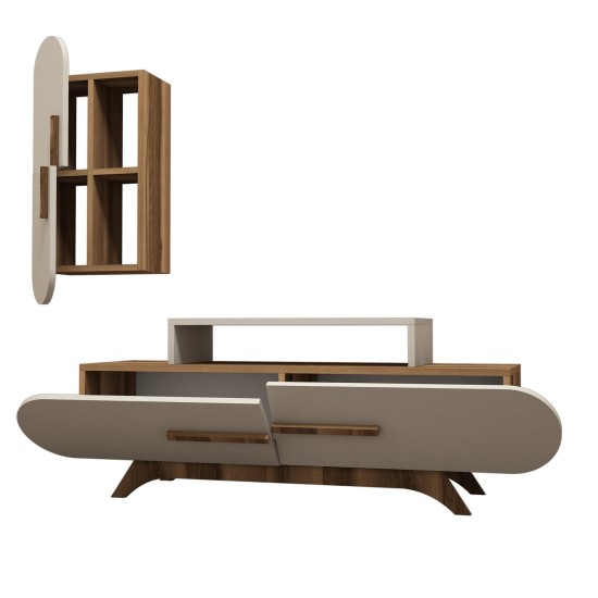 TV Unit Rose S - Walnut, Cream Walnut
Cream TV Unit Rose S - Walnut, Cream Walnut
Cream