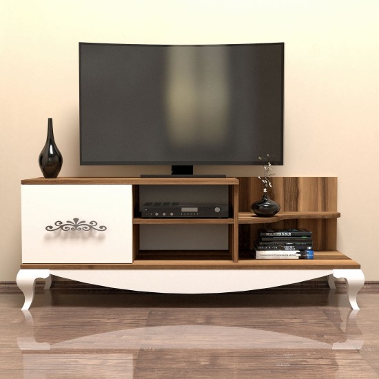 TV Stand Sultan - Walnut, White Walnut
White TV Stand Sultan - Walnut, White Walnut
White