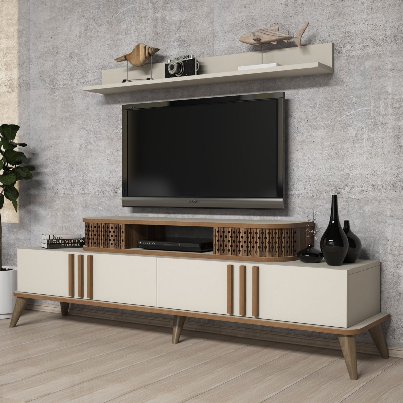 TV Unit Eylül - Cream Cream