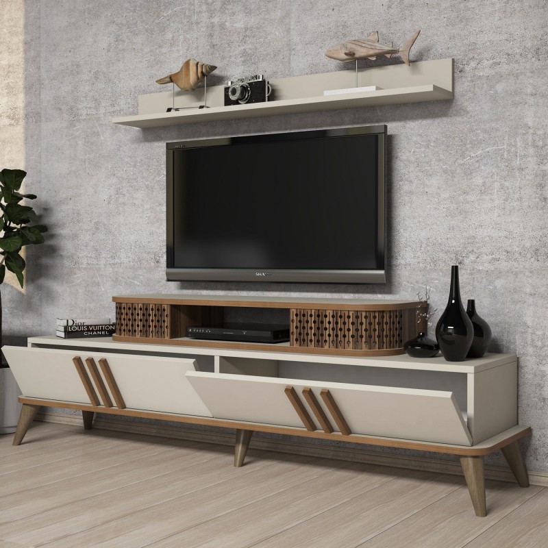 TV Unit Eylül - Cream Cream