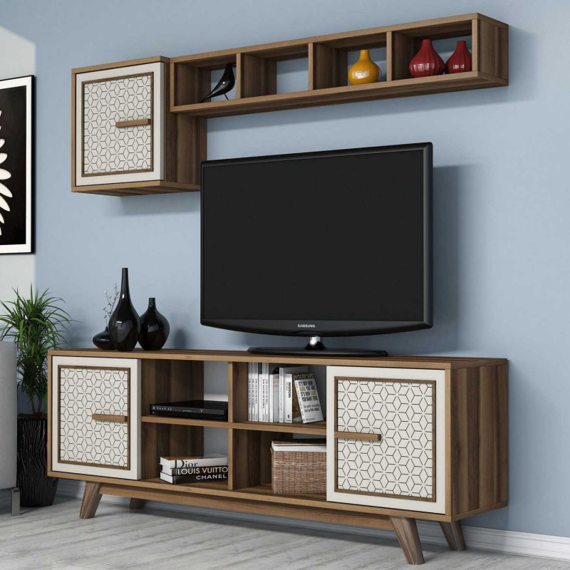 TV Unit Ayla - Walnut, Cream Walnut
Cream