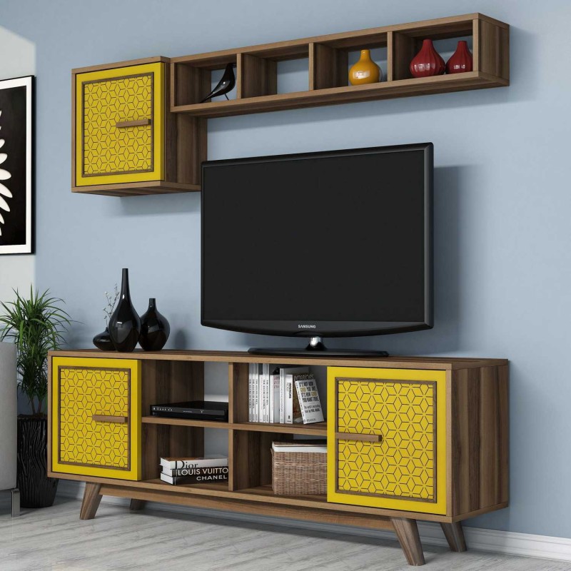 TV Unit Ayla - Walnut, Yellow Walnut
Yellow