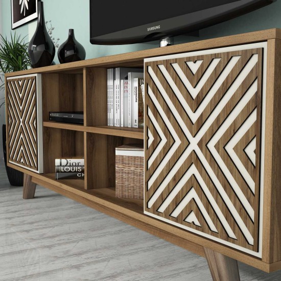 TV Unit Inci - Walnut, Cream Walnut
Cream TV Unit Inci - Walnut, Cream Walnut
Cream