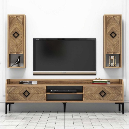 TV Unit Samba - Walnut Walnut TV Unit Samba - Walnut Walnut