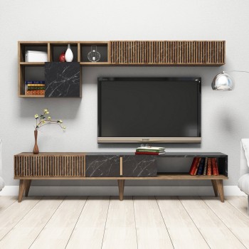 TV Unit Milan - Walnut, Black Walnut
Black