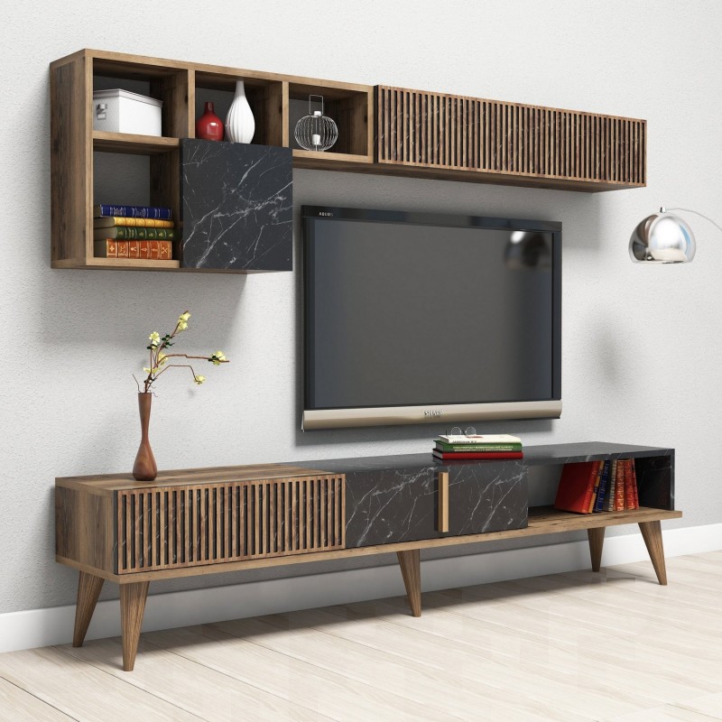 TV Unit Milan - Walnut, Black Walnut
Black