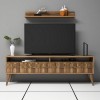 TV Unit Line - Walnut Walnut