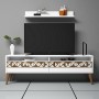 TV Unit Line - White White