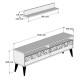 TV Unit Line - White White