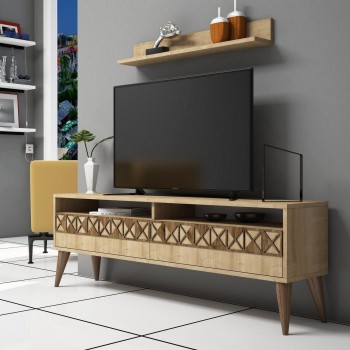 TV Unit Line - Oak Oak