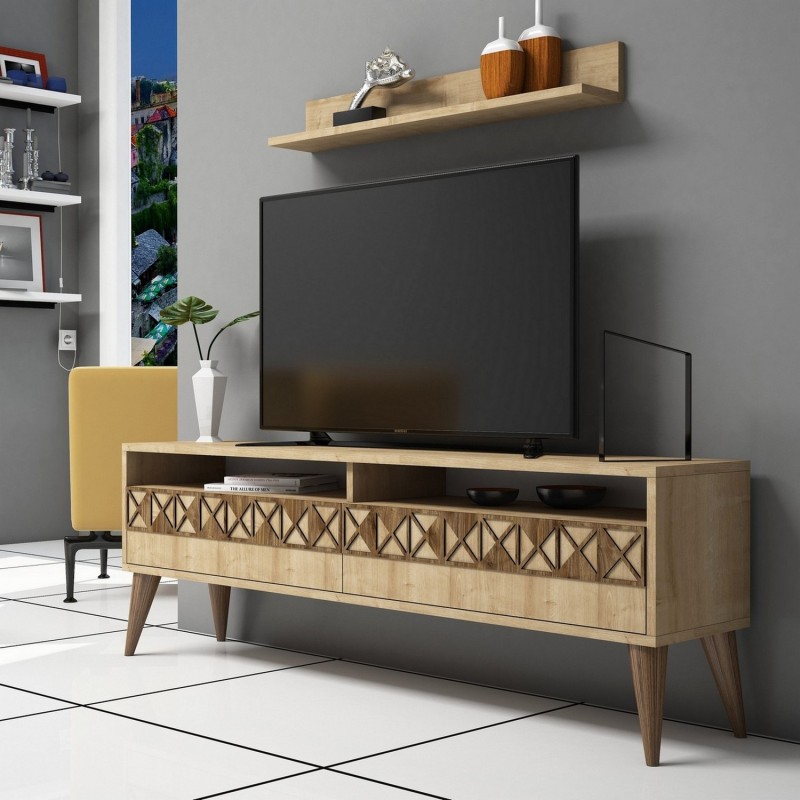 TV Unit Line - Oak Oak