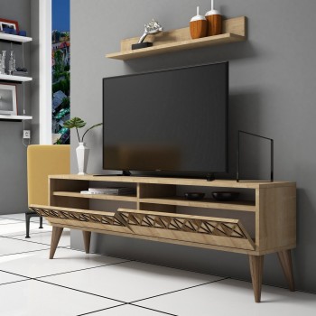 TV Unit Line - Oak Oak