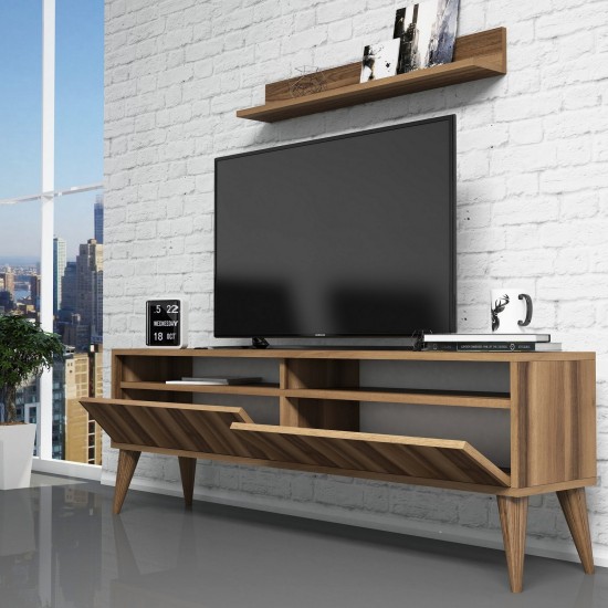 TV Unit Best - Walnut Walnut TV Unit Best - Walnut Walnut