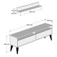 TV Unit Best - Cream Cream TV Unit Best - Cream Cream