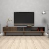 Hanah Home TV Stand Milan - Walnut, Black Walnut
Black
