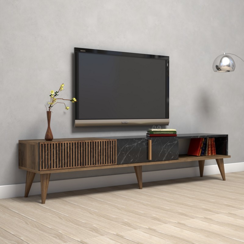 Hanah Home TV Stand Milan - Walnut, Black Walnut
Black
