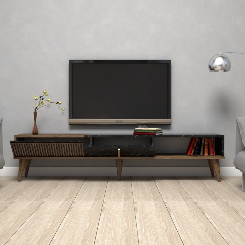 Hanah Home TV Stand Milan - Walnut, Black Walnut
Black