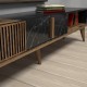Hanah Home TV Stand Milan - Walnut, Black Walnut
Black