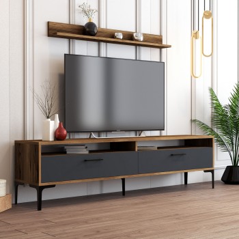 TV Unit Istanbul - Walnut, Anthracite Walnut
Anthracite